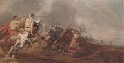 unknow artist The Battle of the amazons oil painting on canvas